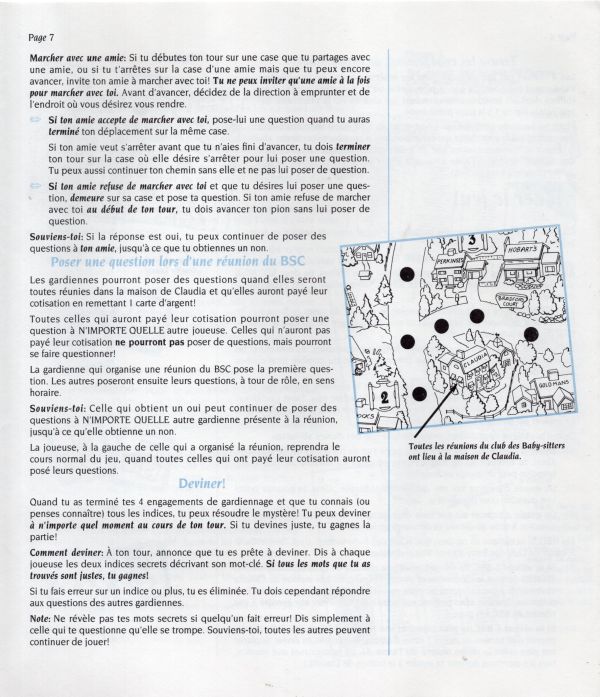 The Baby Sitters Club - Jeu de mystère Rules Page 7
