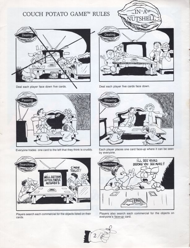 The Couch Potato Game Rules Page 2