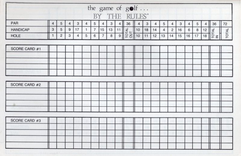 The Game of Golf By the Rules Rules Page 3