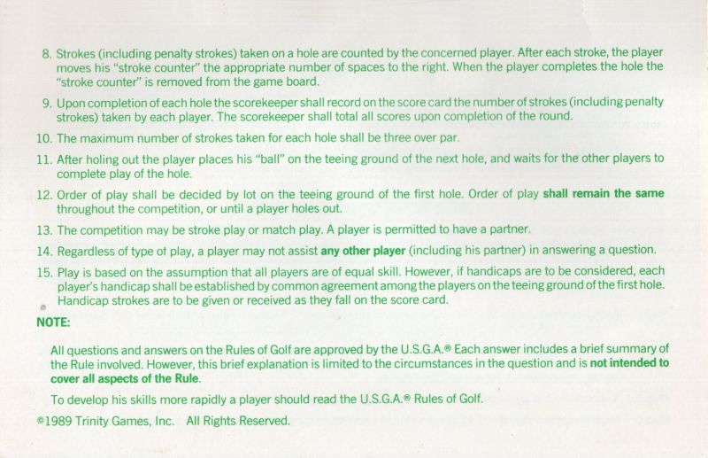 The Game of Golf By the Rules Rules Page 4