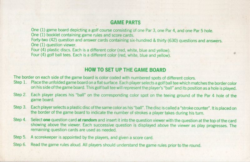The Game of Golf By the Rules Rules Page 5
