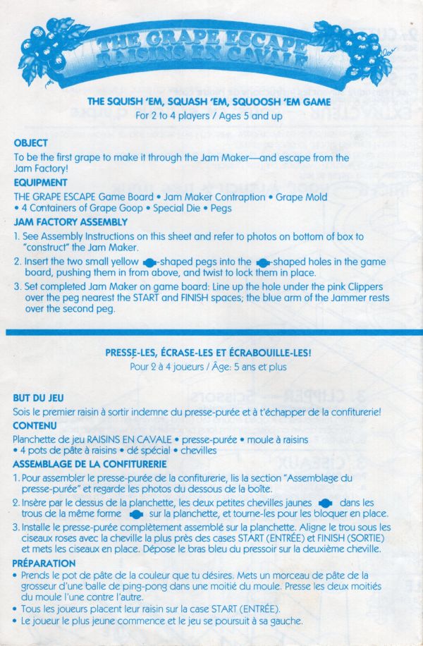 The Grape Escape Rules Page 1