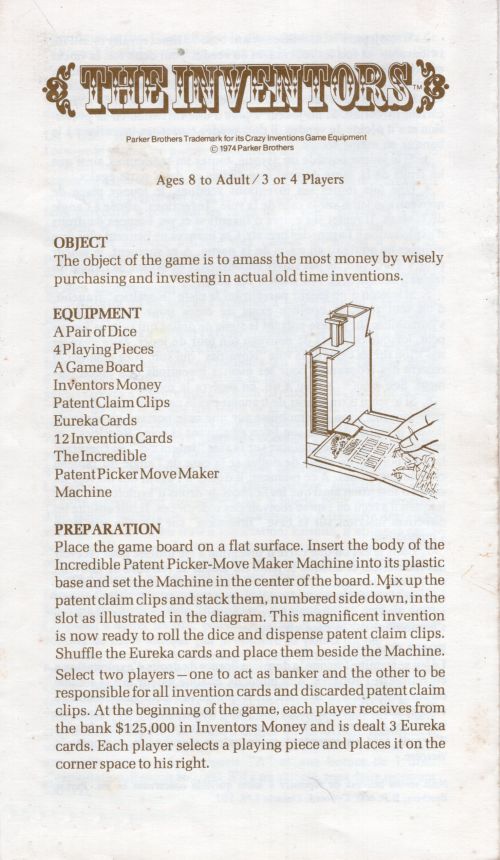 The Inventors Rules Page 1