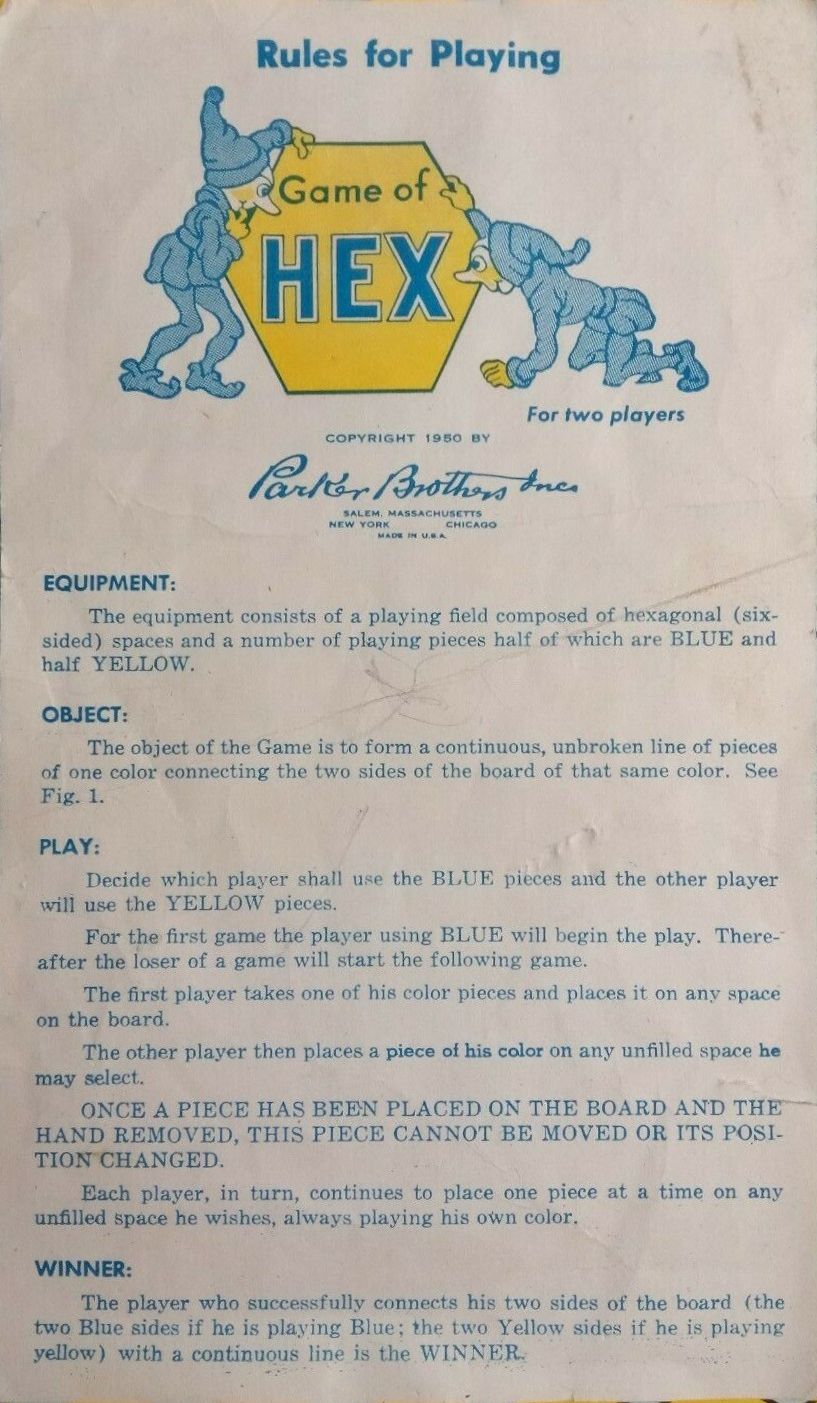 The Zig-Zag Game Hex Rules Page 1
