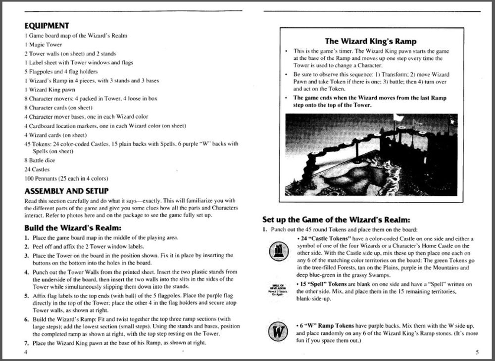 Tower of the Wizard King Rules Page 3