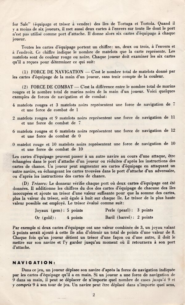 Trade Winds - Caribbean Sea Game Rules Page 2