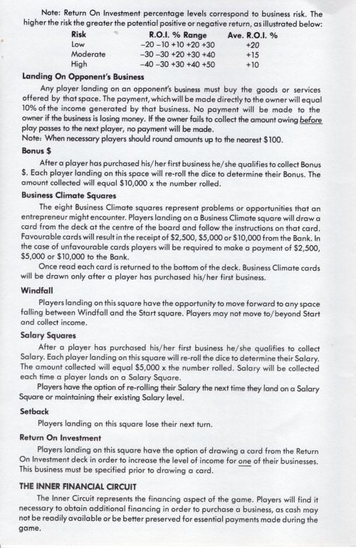 Venture Rules Page 3