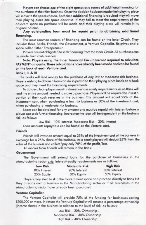 Venture Rules Page 4
