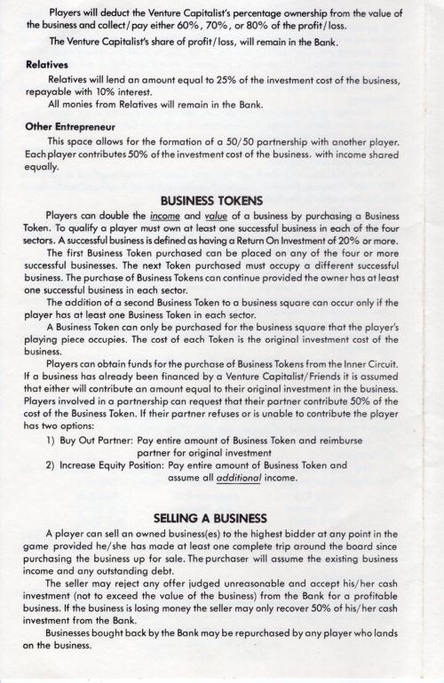 Venture Rules Page 5