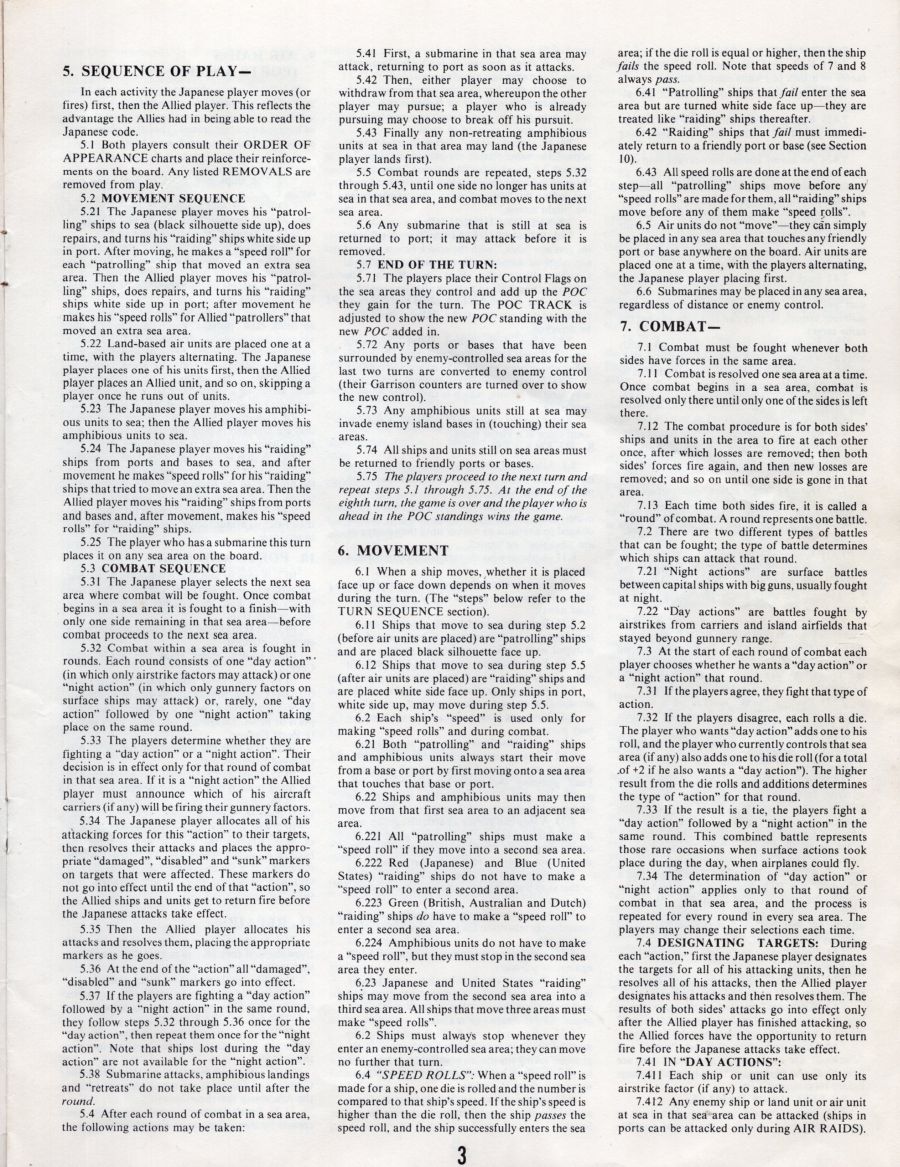 Victory In The Pacific Rules Page 3