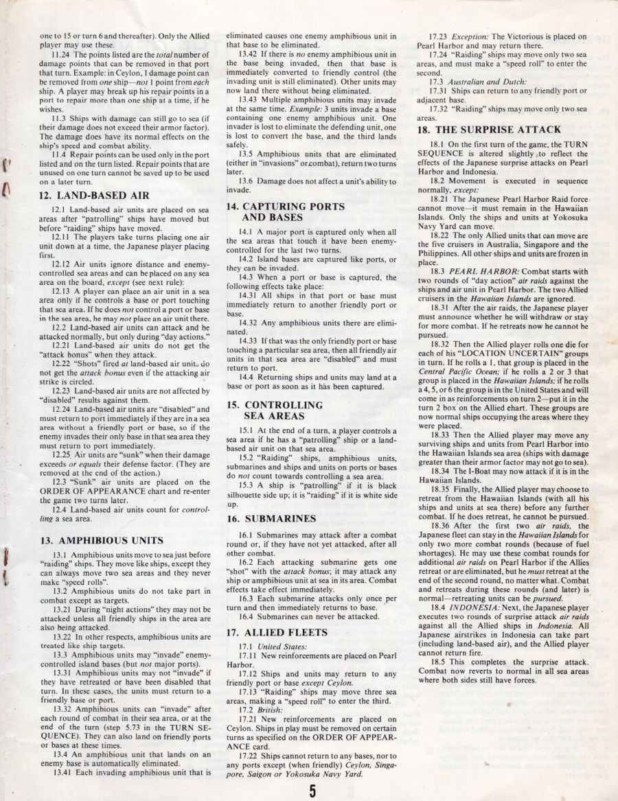 Victory In The Pacific Rules Page 5