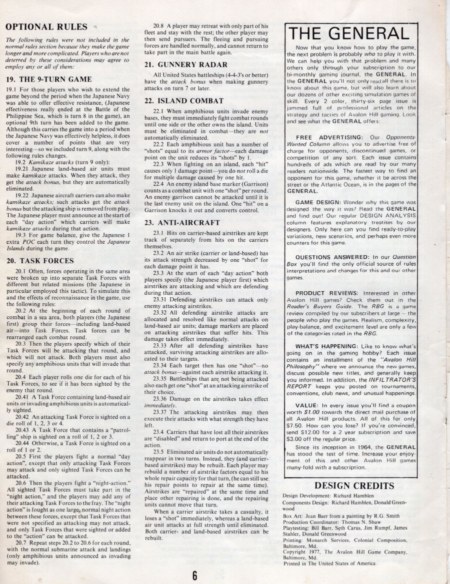 Victory In The Pacific Rules Page 6
