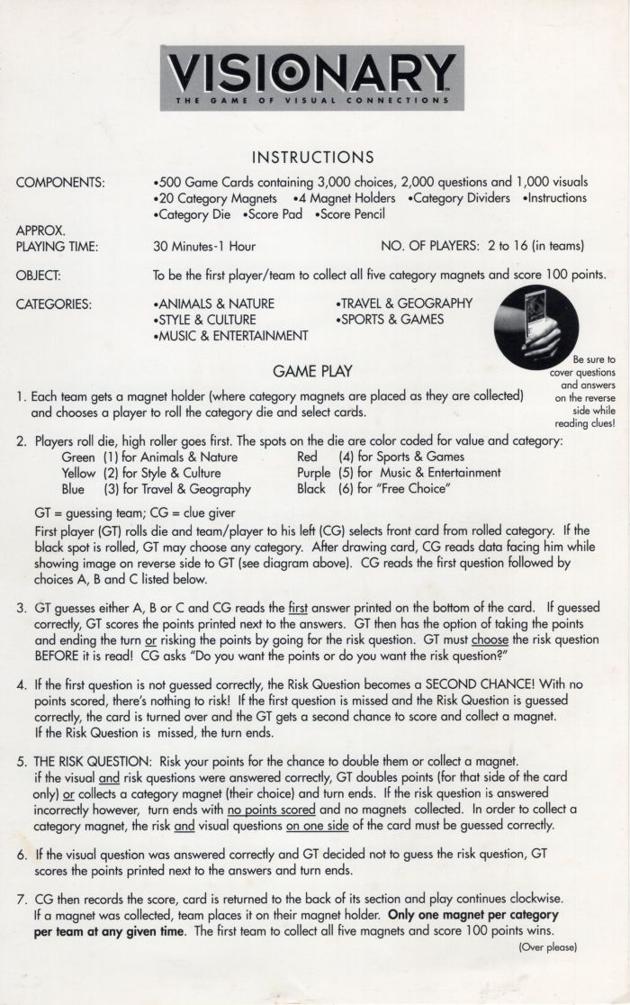 Visionary Rules Page 1