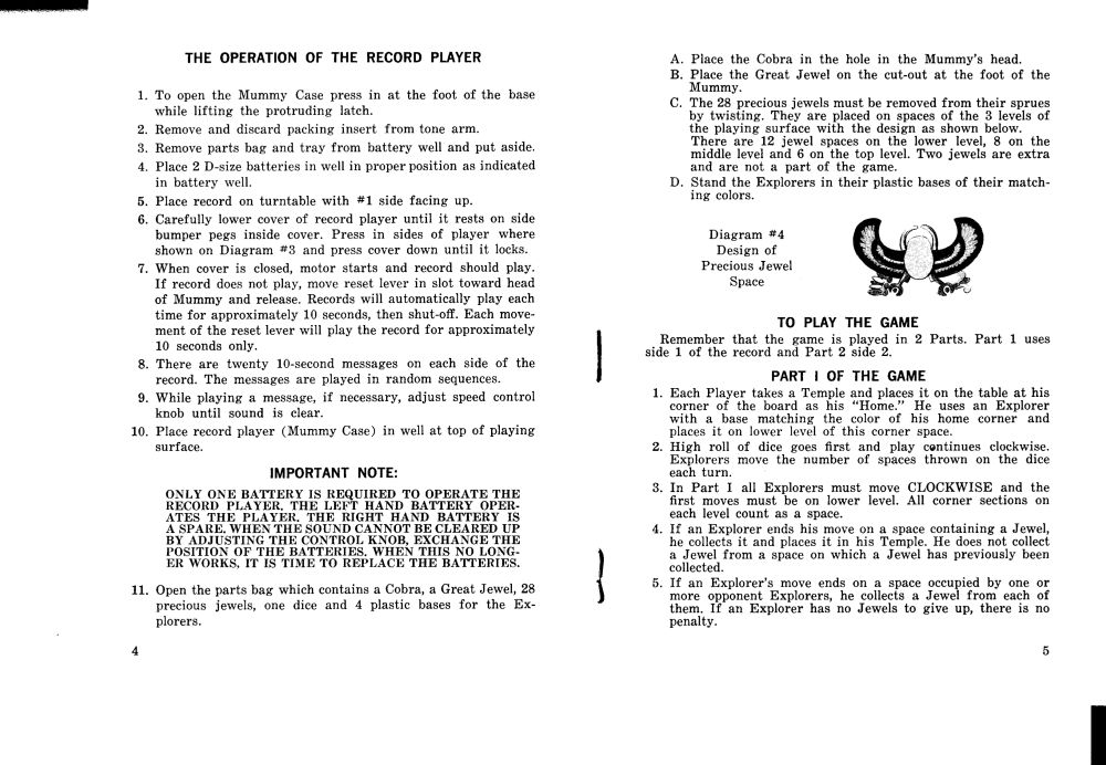 Voice of the Mummy Rules Page 3