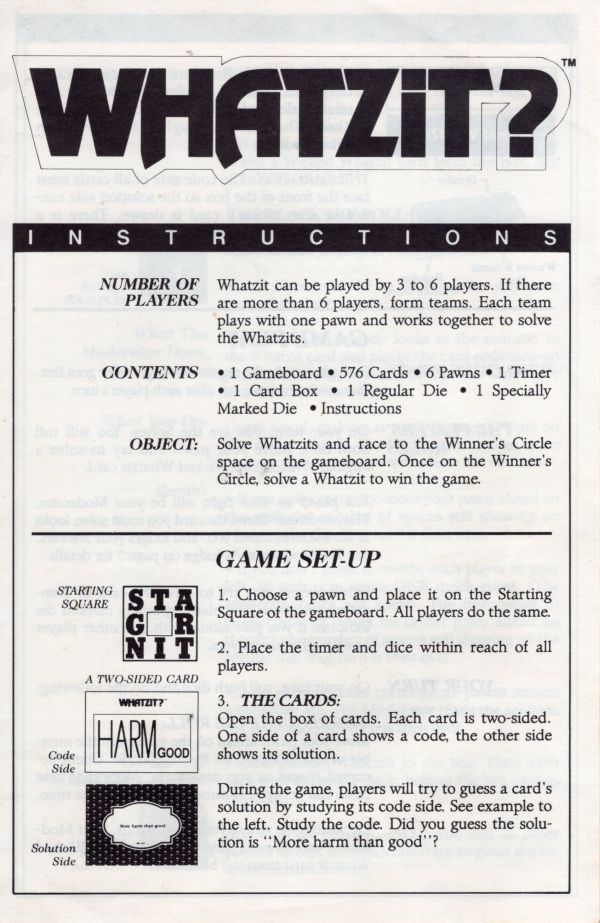 Whatzit Rules Page 1
