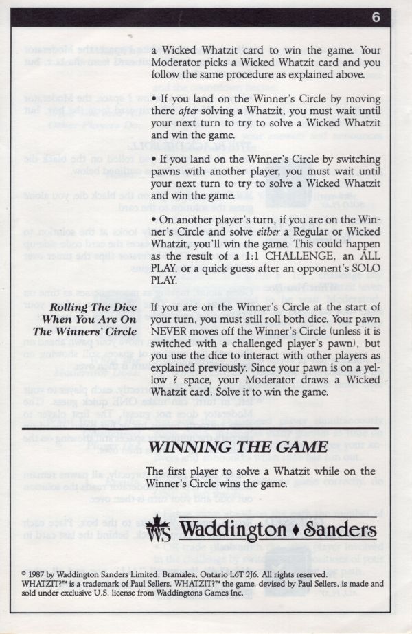 Whatzit Rules Page 6
