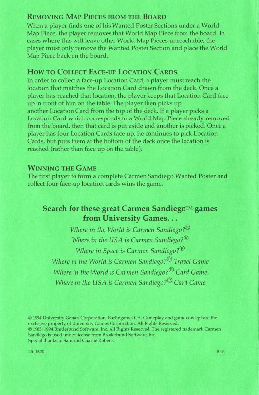 Where in the World is Carmen Sandiego - Junior Detective Edition Rules Page 4