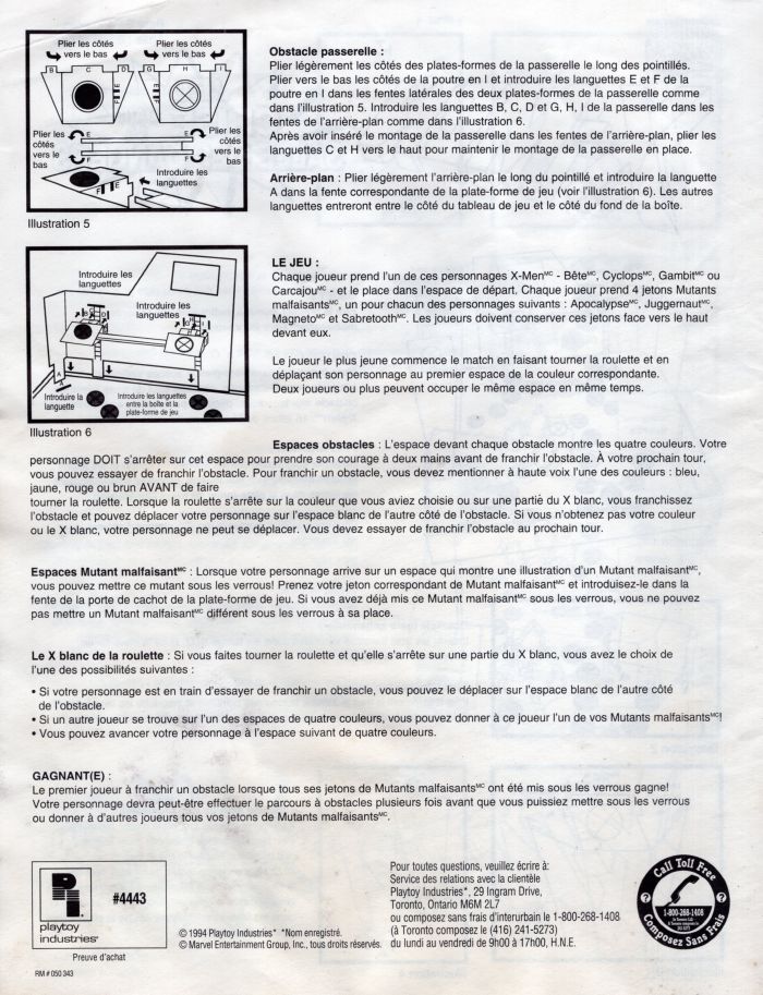 X-Men Crise dans la Salle des Dangers Rules Page 2
