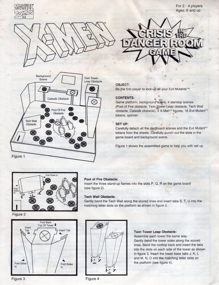 X-Men Crisis in the Danger Room Rules Page 1