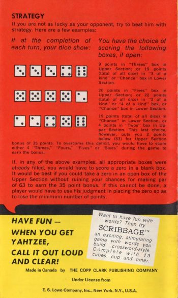Yahtzee Rules Page 5