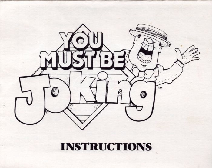 You Must Be Joking Rules Page 1