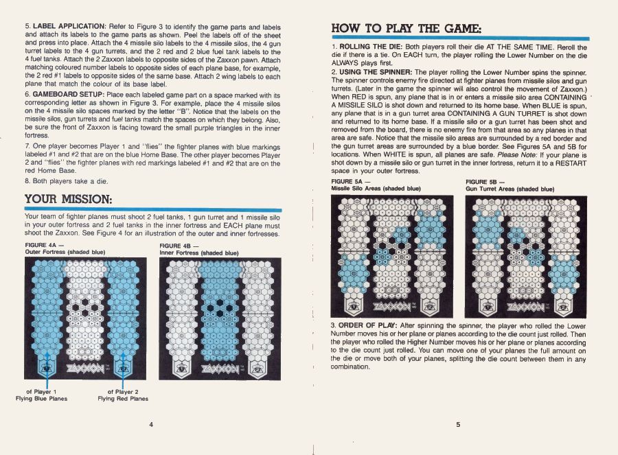 Zaxxon (Canadian Edition) Rules Page 3