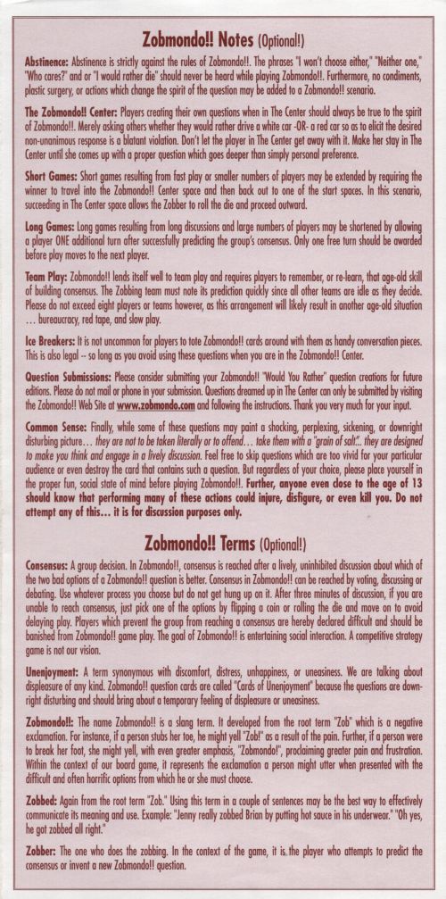 Zobmondo Lite Rules Page 2
